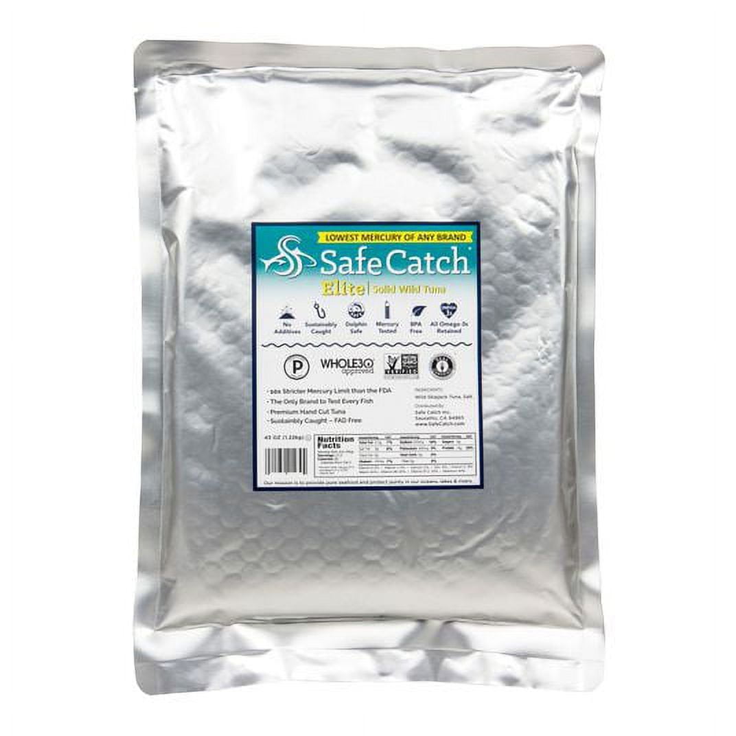 Safe Catch Skipjack Wild Tuna Steak, Elite Pouch-6 x 43 oz