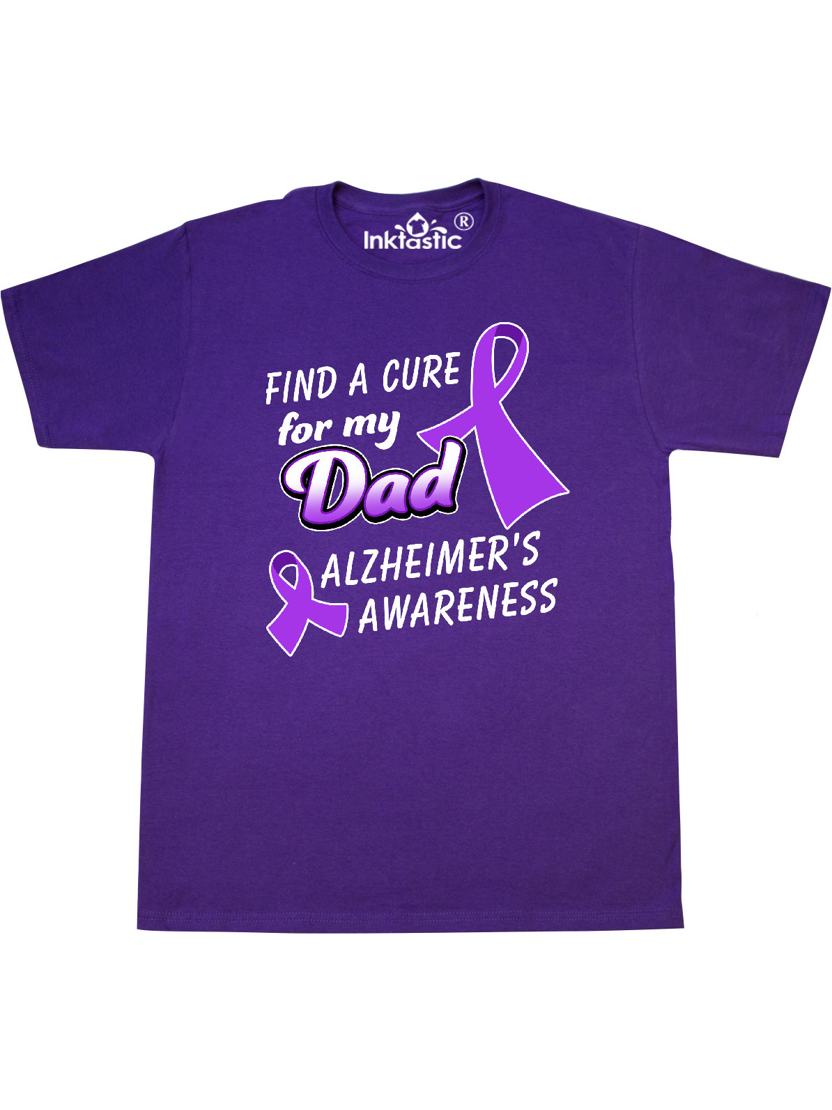 Inktastic Alzheimer s Awareness Find A Cure For My Dad T Shirt