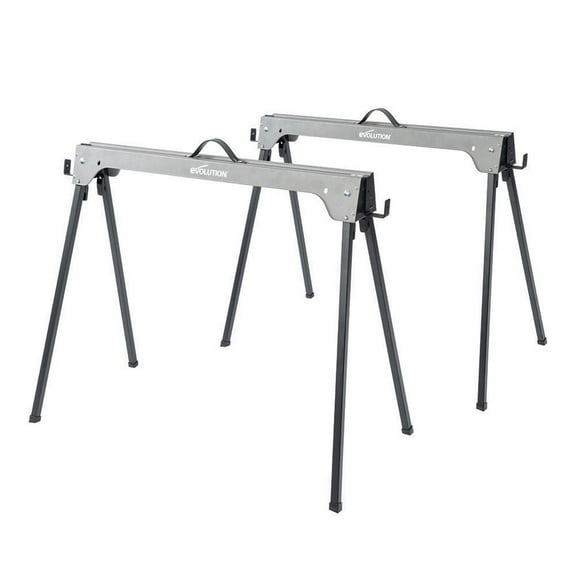 Evolution Power Tools Metal Sawhorse with Folding Legs (2-Pack) EVOSH1