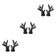 thumbnail image 2 of mmirethe 2pcs Easy To Install Antlers Sticker To Decorate Christmas Car Cute Waterproof black small 3Set, 2 of 6
