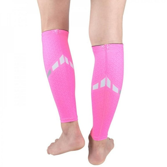 Pretty Comy 1pc Lower Leg Sleeve Cover Anti-slip Compression Knitted Legwarmer Protector Outdoor Running Basketball Sports Accessories
