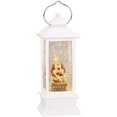 thumbnail image 1 of Kneeling Santa White LED Light up Swirl Lantern 10 3/4 Inch, 1 of 5