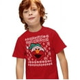 thumbnail image 2 of Sesame Street Elmo Ugly Christmas Kids T Shirtfor Youth Toddler Boys and Girls, 2 of 5