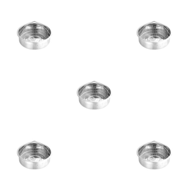 Naiovety Cesta de vapor de acero inoxidable única plateada para cocinar versátil vaporera de alimentos duradera varios usos utensilios de Type2 NO2