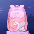 thumbnail image 1 of , Tela Oxford Impermeable, Gran Capacidad, con , Escolar, Bolsa de Viaje, para Escolare Niño Niña Niños ROSADO Macarena mochilas escolares, 1 of 8