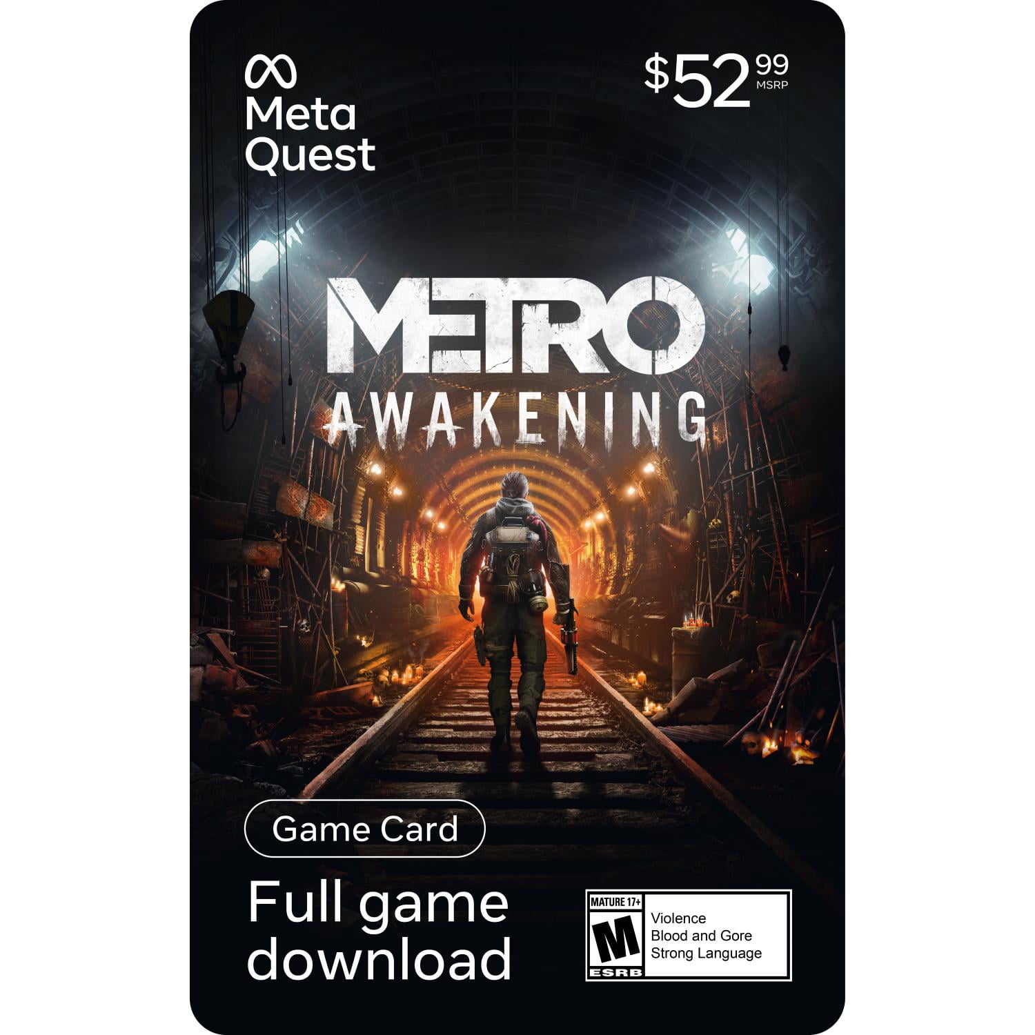 Metro Awakening 52,99$ Carte-cadeau Meta Quest (Code Numérique)