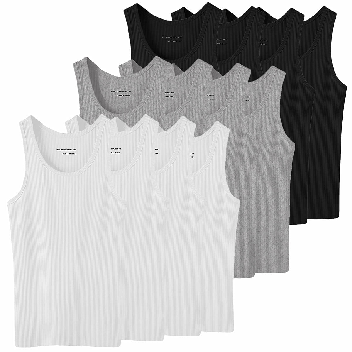 A2Z Uomo Biancheria Intima Vest Morbido 100% Pettinato