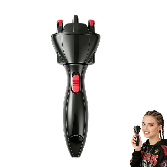 Automatic Hair Braider, Electric Quick Hair Twister, DIY Smart Hair Styling Tool, Battery Powered for Easy Hairstyling