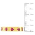 thumbnail image 2 of Everly Women's 1 3/4ct TGW Created Ruby Yellow Silver Heart Eternity Ring, 2 of 10