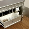 thumbnail image 7 of Furniture of America Bethlehem Wood Wine Rack Sideboard in Gold Champagne, 7 of 7