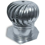 GAF Master Flow 12 in. Internally Braced Galvanized Steel Rotary Turbine Vent in Mill