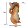 thumbnail image 4 of 2 Pieces Resin Garden Rabbit Statue l Ornament Patio Balcony Deck Decor Sunnimix none, 4 of 7