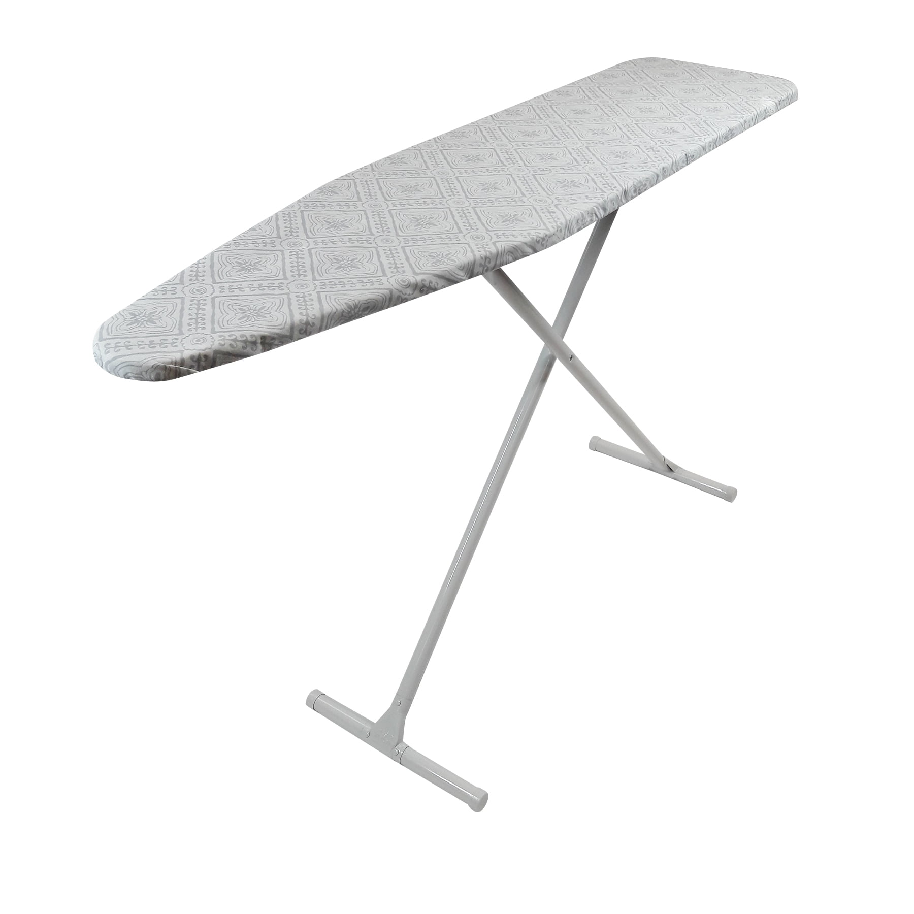 Mainstays TLeg Ironing Board, Grey Diamond Tile