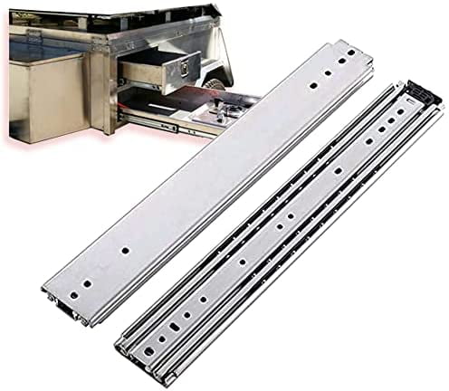 WLYW 1-Pair Bearing Slides Silver Cabinet Drawer Runners,Soft Close Drawer Slides 800mm,120kg Load Capacity Ball Bearing Side Mounting,Heavy Duty Slide Full Extension,Quiet and No Noise