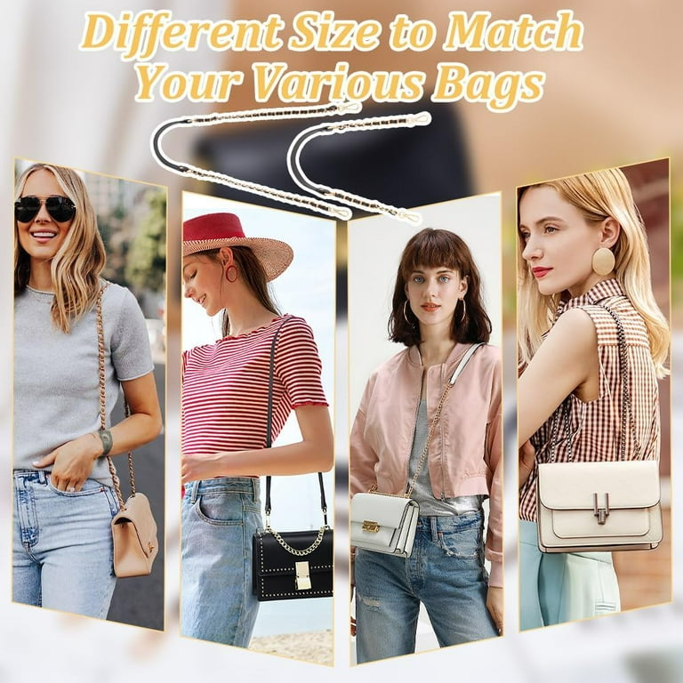 1Box DIY 2pcs 2 Styles Purse Chain Strap 40 Inch Leather 1Box DIY 2pcs 2 Styles Purse Chain Strap 40 Inch Leather