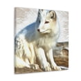 thumbnail image 2 of Arctic Fox Hyperrealism - Canvas, 2 of 10