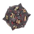 thumbnail image 3 of 7 PCS Metal Dice Set Polyhedral Portable Board Game Dice nced Scrolling Vintage Table Games Accessory Blood Black Gold, 3 of 4