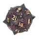 thumbnail image 3 of 7 PCS Metal Dice Set Polyhedral Portable Board Game Dice nced Scrolling Vintage Table Games Accessory Blood Black Gold, 3 of 4