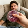 thumbnail image 5 of Bomd Slushy Squishies, Crunchy Squishy Stress Ball, Waxberry Moldable Crunchy Stress, Satisfying Slush Texture Squishy Helps Unwind As Portable Relaxing Desk Toy For Daily Use,Purple,2.4In, 5 of 7