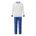 thumbnail image 2 of Christmas Family Pajamas Matching Set Solid Long Sleeve Top Pants Sleepwear, 2 of 10