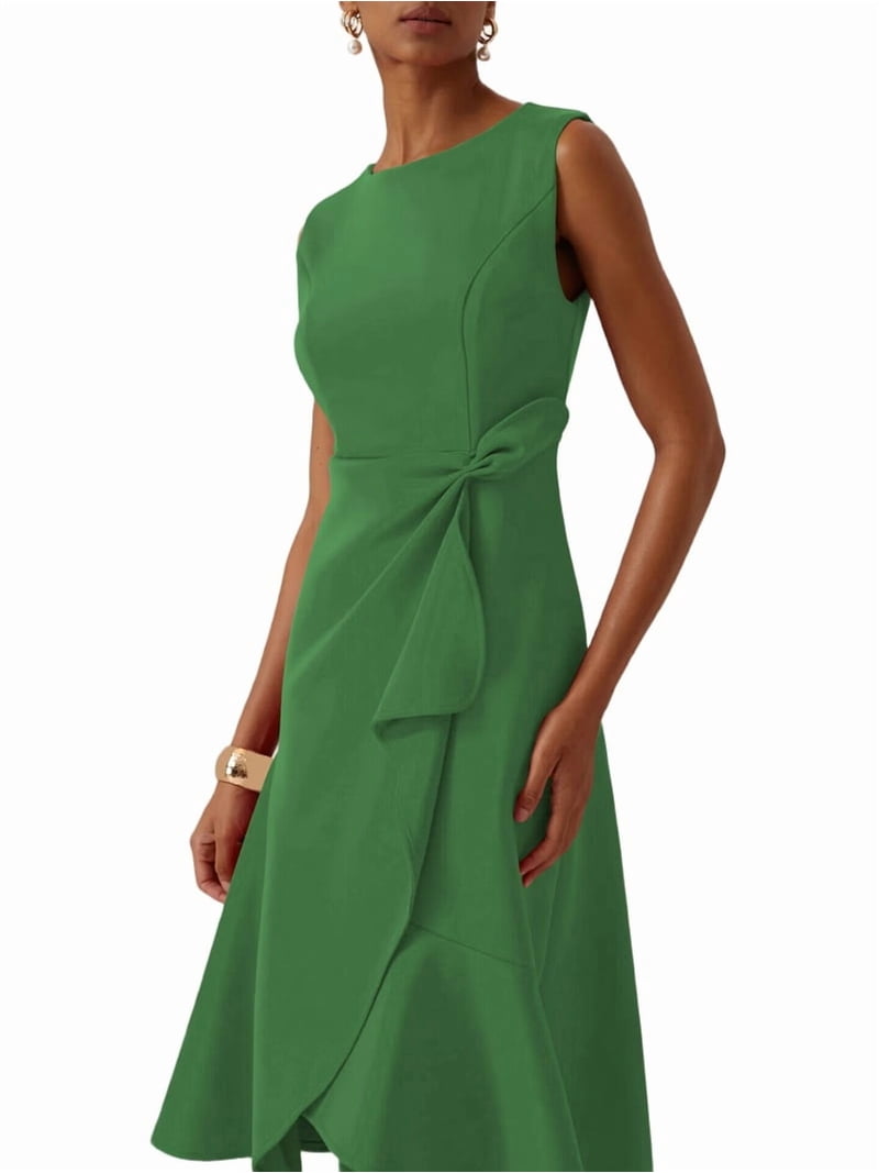 Wedding Guest Dresses for Women Modest Cocktail Church Vintage Holiday  Party Dress Green M - Walmart.com