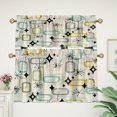thumbnail image 4 of Retro 70s Mid Century Rod Pocket Valance Curtains,Minimalism Modern Rainbow Colorful Modern Boho Geometric Print Window Treatments Valances for Kitchen Living Bathroom,54"x18"in（1Pcs）, 4 of 6