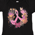 thumbnail image 4 of Inktastic Breast Cancer Awareness Wreath Pink Ribbon Girls Baby Bodysuit, 4 of 5
