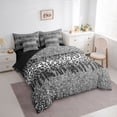thumbnail image 3 of Homewish Cheetah Print 7-Piece Full Comforter Set for Adults, Glitter Gradient Design, 3 of 8