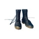thumbnail image 3 of Botas de media pantorrilla a escala 1/6, elegantes, informales, retro, de tacón bajo, botas de trabajo para 12'' negro, 3 of 9