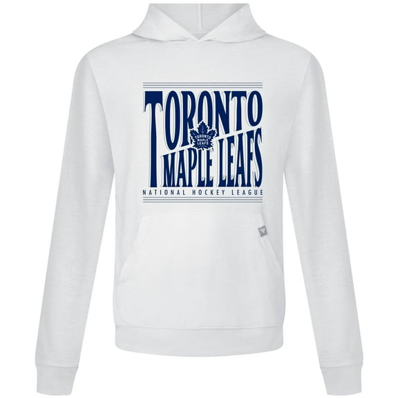 Men's Levelwear White Toronto Maple Leafs Relay Powerhouse Pullover Hoodie