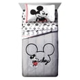thumbnail image 2 of Jay Franco Disney Mickey Mouse Jersey Ensemble de Lit Jumeau 4 Pcs - Comprend une Couette Réversible et un Ensemble de Draps - Polyester Ultra Doux Résistant à la Décoloration (Produit Officiel), 2 of 5