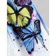 thumbnail image 4 of Blusa sin mangas con estampado de mariposa de talla grande Rosegal  Tankinis, 4 of 5