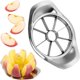 thumbnail image 1 of Cortador de manzanas y descorazonador de frutas de acero inoxidable Crrynuo, pelador y cortador de manzanas 3 en 1 de acero inoxidable con 8 cuchillas para cortar frutas y verduras., 1 of 6