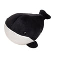 thumbnail image 4 of Peluche de ballena de 17 cm, adorable animal de peluche para vacaciones negro, 4 of 9