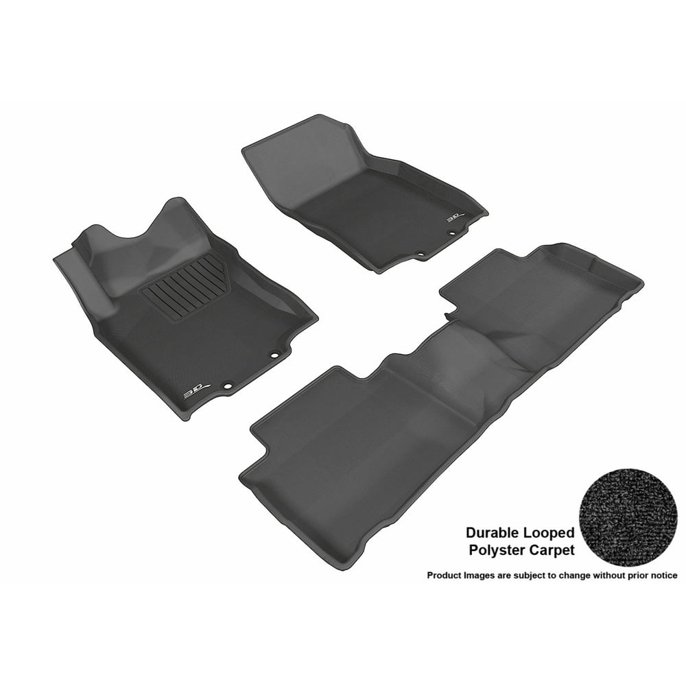 3D MAXpider 20142016 Nissan Rogue Front & Second Row Set All Weather