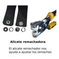 thumbnail image 4 of Kit Alicate 3en1 Sacabocados Remachadora Ojilladora Repuesto, 4 of 6
