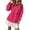 Rose Red, variant on Women Waterproof Long Hooded Zip-Up Long Sleeves Rain Jacket Trench Coats Windbreaker Travel Jacket Navy Blue XXL