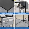 thumbnail image 5 of Tuekys L Shaped Computer Gaming Desk, 54 inch Home Office Desk with Power Outlet LED Strip and Storage Bag, Reversible Modern Simple Study Desk, 5 of 6