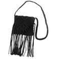 thumbnail image 1 of HEVIRGO Beach Bag Long Tassels Storage Rattan Multipurpose Single Shoulder Strap Bag for Beach, 1 of 10
