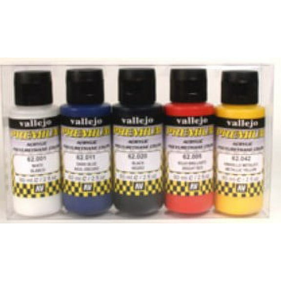 Vallejo Premium Airbrush Color Set - Metallic Colors New