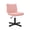 Pink, variant on Carolayne 13.8-18.9'' Adjustable Vanity Chair, 360° Swivel Upholstered Ottoman Stool for Makeup Room Living Room, Beige