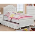 thumbnail image 3 of Furniture of America Oscar Platform Bed, Twin, White, 3 of 5