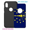 thumbnail image 2 of DistinctInk Custom SKIN / DECAL compatible with OtterBox Commuter for iPhone XR (6.1" Screen) - Indiana State Flag - US State Flag, 2 of 5
