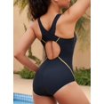 thumbnail image 2 of LAICAIW Women One Piece Athletic Racerback Swimsuit Modest Sport Bathing Suit, 2 of 5