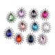 thumbnail image 2 of 10 Unids Botones de Diamantes de Imitación Adornos Cabello Espalda Plana Joyas Piedras Flor Adornos de Metal para DIY Decoración Invitaciones Ramo, 2 of 9