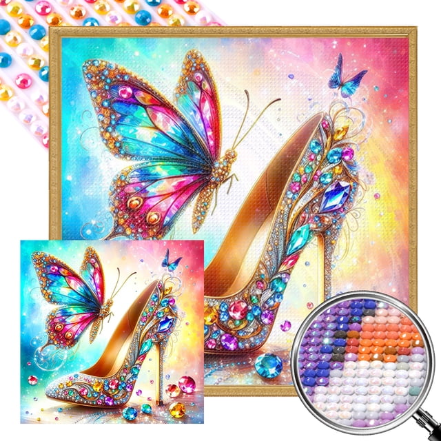 AB 5D DIY Taladro Zapatos Cristal 45x45cm