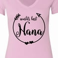thumbnail image 4 of Inktastic World's Best Nana Women's V-Neck T-Shirt, 4 of 5