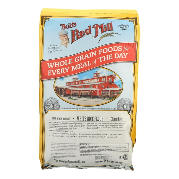 (Price/Case)Bob's Red Mill Natural Foods 1461B25 Bob's Red Mill White Rice Flour