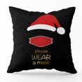 thumbnail image 1 of Funda de almohada de Navidad Máscara de Papá Noel Árbol de Navidad Copo de nieve Piel de melocotón Impreso Sofá Funda de almohada Wmkox8yii HFSH4114, 1 of 1