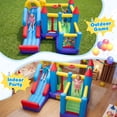 thumbnail image 4 of Costway 5-In-1 Inflatable Bounce Castle with Basketball Rim & Climbing Wall Blower Excluded, 4 of 9